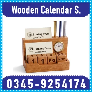 Customized Wooden Calendar Printing in Islamabad & Rawalpindi