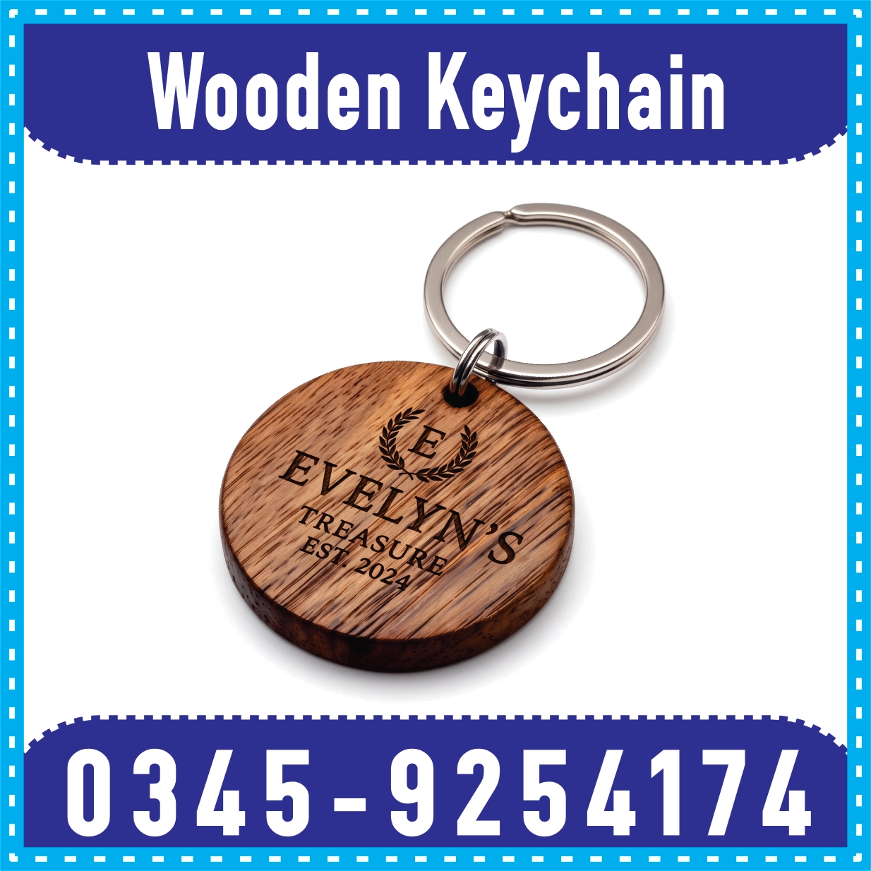 Wooden Keychain Printing Online in Islamabad & Rawalpindi